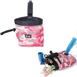 Mikasa Pet Træningstaske, Hund Snack Bag, Udendørs Feed Bag Pink