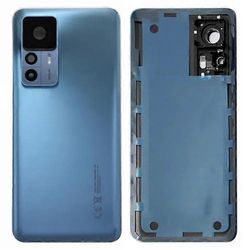 Yhteensopiva Xiaomi 12T Pro 5G takaakun kotelon kannen kanssa kamerarenkaan linssinsuojuksen varaosalla Sininen