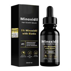 5% Minoxidil hårvækst serum, Minoxidil hårvækst, Minoxidil til kvinder 5 procent, Minoxidil til mænd & kvinder hårvækst 1pc