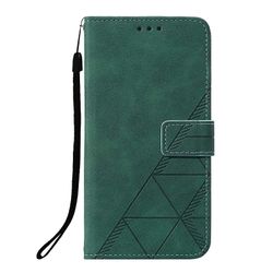 Gangxun Kompatibel med Xiaomi Redmi Note 9t Case Læder Folio Cover Wallet Magnetic Premium Etui Coque grøn