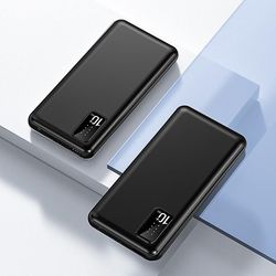 7.4V DC oppvarmet vest Power Bank 20000mAh bærbar lader ekstern batteripakke for oppvarmet jakke Power Bank for Xiaomi Mi iPhone Svart