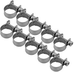 Linkrunning 10 pakke kraftige brændstofslangeklemmer i rustfrit stål 6mm-20mm valgfri størrelse til VVS (14-16mm)