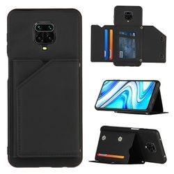 Gangxun Sag For Xiaomi Redmi Note 9 Pro / note 9s Vintage Cuir Cover Læder sag Kofanger - Noir