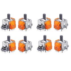 8 kpl PS5-ohjaimelle TMR sähkömagneettinen ohjaussauva peliohjain peukalosauva 3D-analogisen anturin korvaajat As Shown