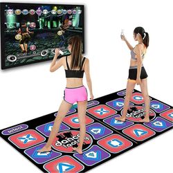 Dobbelt Dancing Mat Dobbelt bruger Wired Dance Mat Spil Skridsikker med 2 fjernbetjening