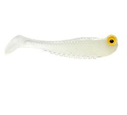 Handuo 20pcs lysende Fiskeri Bait Simulation T-tail Fiskegrej hvid