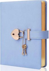 Ubiuo Päiväkirja tytöille, joilla on lukko ja 2 avainta, päiväkirja lukolla 8-12-vuotiaille tytöille, sydämenmuotoinen lukittu päiväkirja naisille,...