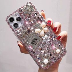 Shiny Fashion Phone Shell er velegnet til Iphone 11 12 13 Pro Max Rhinestone Til iPhone 13 Pro