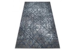 RugsX Tæppe AKRYL VALENCIA 3949 INDUSTRIEL grå / blå 120x180 cm