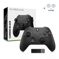 2,4 g:n langaton ohjain Xbox One/One S/One X/One Series Bluetooth-peliohjaimelle, jossa langaton sovitin Kuulokeliitäntä PC-ohjaimet Musta laatikolla