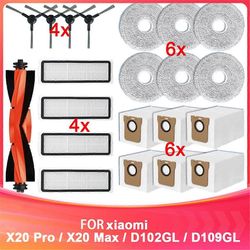 Xiaomi Robot Vacuum X20 Pro / X20 Max / D102GL / D109GL varaosille Pääsivuharja Hepa-suodatin