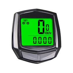Pyörän nopeusmittari, polkupyörän nopeusmittari Pyörän matkamittari LCD-näytön tarkalla nopeusmittarilla musta
