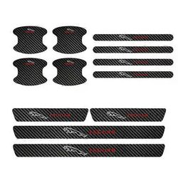 Sopii Jaguar XF XE XFL XEL XEL XJ F-PACE Auton ovenkahva Suojakalvo Hiilikuitu Oven kynnys Naarmuuntumaton tarra A-tuotemix 12kpl