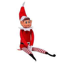 Szlwmy 40cm Christmas Elf Doll Red Male Elf Christmas Doll Ornament-sz.1468