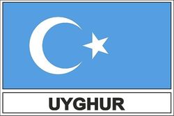 Sarl Acacha Stick tarra Uiguuri lippu turkestan