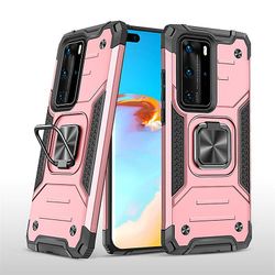 Stødsikker rustningskasse til Huawei y8s/y9 2019 med støttefod all inclusive cover steg guld rpc1105
