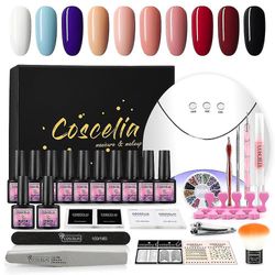 Mikasa 8ml Uv Gel Polish Kit Med 36w Uv / led Lamp Nagl Art Nail Design Gel Neglelak Starter Kit