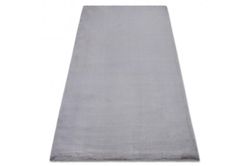 RugsX Tæppe bunny sølv efterligning af kanin pels grå 200x290 cm