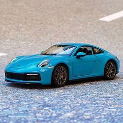 1:24 911 Carrera 4S coupe alloy urheiluautomalli painevalut metalli leluajoneuvot auto malli simulointi lasten lahjat Sininen