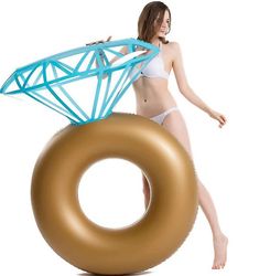 Handuo Oppustelig Diamond Ring Pool Float