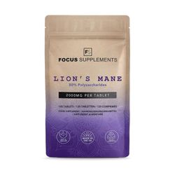 Focus Supplements Leijonan harja (2000mg) 1 Pouch (120 Tablets)