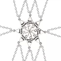 Aionyaaa 3/4 stk Star Moon Chain Best Friend Anheng Halskjede Bff Søster Friendship Choker Menn Og Kvinner Party Smykker Tilbehør Gave R