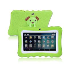 7 tommer børnetablet Android tablet 8 GB rom 1024 * 600 opløsning Wifi Kids Tablet Grøn