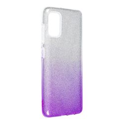 König Telefoncover til Samsung Galaxy A41 beskyttelsesetui Cover Bumper Shell Glitter lilla