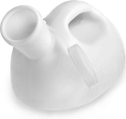 Pisuaarit miehille 2000 ml/ kannettava miesten pisuaarivirtsan keräysastia aikuisille/iso muovinen pissapidike-valkoinen