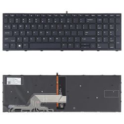HP Probook 450 G5 455 G5 470 G5 650 G4 650 G5 Yhdysvaltain version näppäimistö taustavalolla (musta)