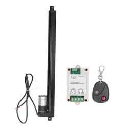 Sähköinen lineaarinen alumiiniseos 400mm Stoke lineaarinen liiketoimilaite vuodesohvalle 1000N musta 12VDC ohjaimen kaukosäätimellä