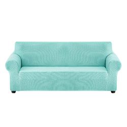 Eveltek Stretch Sofa Slipcover SofaBeskytter Små Tern Lyseblå L