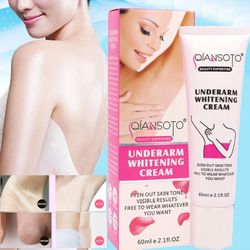 Qiansoto Underarm Lysende Krem 60ml Underarm Whitening Krem Hår Fjerning Krem