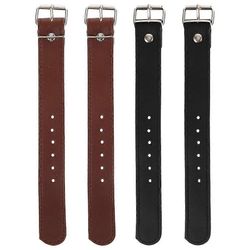 2 paria nahkaisia korihihnoja Nahkahihnat metallisoljella säädettävä pyöräkorin hihna 22.50X3.00X1.00CM