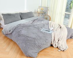 Aoweisia 6 farver super varme og bløde tæpper Lys grå 150cm*200cm