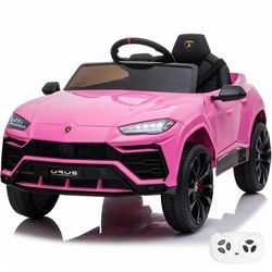 Lamborghini Urus - Sähköinen lastenauto 12V - 1-6 vuotta Vaaleanpunainen 65 x 52 x 105 cm