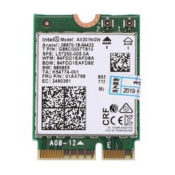 Wi-Fi 6 AX201 Bluetooth 5.0 kaksikaistainen 2.4G / 5G langaton NGFF-painike E CNVi wifi-kortti AX201NGW 2.4 GHz / 5 GHz 802.11Ac / ax Vihreä valkoinen