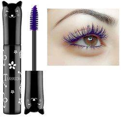 Handuo Farverig Mascara Vandtæt Langvarig Tyk Mascara lilla