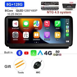 Bicaco 10.25 tommers Android 12 for Mercedes cls klasse W218 2011-2018 trådløs carplay bil multimedia navigasjon gps dsp radiospiller NTG4.5 8G 128G