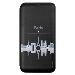 Crazy Kase Sag for iPhone 12 Pro Max (6,7) Sort Motiv Monumenter De Paris