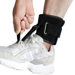 Säädettävä pudotusjalkatuki Jalka ylös Afo -tuki Unisex sopii oikean/vasemman jalan ortoosiin Nilkkatuen tuki, parantaa kävelykävelyä, lievittää te...