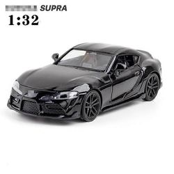 1:32 Supra Alloy -automalli Painevalettu lelu pienoisajoneuvon kopio kokoelmaan 4 ovea voidaan avata Pojan lahjat Musta