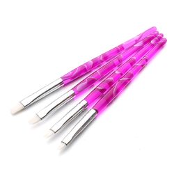 4stk/parti Roxo Håndtag Blyant NeglekunstPensler Maleri Tegning Pen Sæt Værktøjer