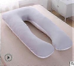 Raskausajan unityyny U Shape - Koko kehon mukavuus ja tuki Harmaa 1pc