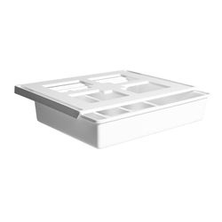 Lauwodun Japansk stil ikke-perforeret Sticky Under-cabinet skrivebord skuffe Box Office Desk Bund Skjult boks skuffe under Desk Organizer lille