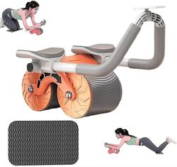 Automatisk Rebound Abdominal Wheel-2023 Nye hjul Ab Roller med albuepude compitiabe medabdominal træning og planketræner-ab rullehjulstræning