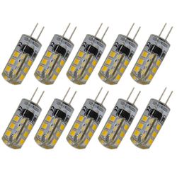 10kpl G4 AC 220V 2.5W 180LM 3000-3500 SMD 2835 24-LED-lamput lamput valot (lämmin valkoinen)