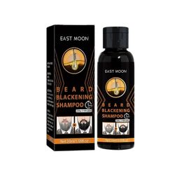 Miesten luonnollinen tummuva partashampoo, mustaava väritys miehille, miesten shampoon hoito30ml PU5409