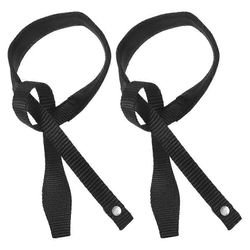 2kpl keppihihna vaellussauva ranneke säädettävä keppihihna vaelluskeppi rannehihna Musta 58.00X2.10X0.20CM