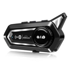 BT31 moottoripyörän kypäräkuulokkeet Bluetooth Moto Intercom 500m 2 ratsastajan sisäpuhelimelle vedenpitävä IPX6 1000mAh akulla hopea